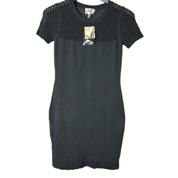 Milly Yulia Net Dress in Gray - Picture 1 of 8